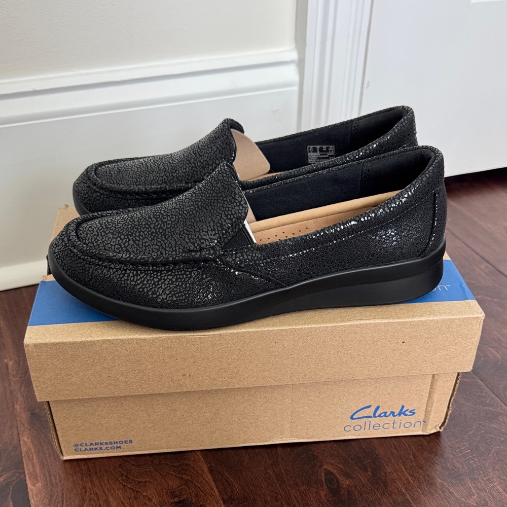 NEW Clarks Collection Women’s Black Ultimate Comfort Shoes, size 9